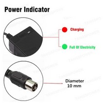 전기 팩 부품 DIY 호환 변환 54.6V 4A 리튬 이온 배터리 충전기 48V 13S Kugoo G1 스쿠터 휠체어 자전거, 06 RCA, 01 미국