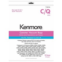 기타 50104 Kenmore 진공 백 타입 C 및 Q 8팩 정품 오리지널 장비 제조업체(OEM) 부품