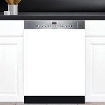 OEME 주방 장식 식기 세척기 자석 커버 스티커 냉장고 비닐 (블랙 너비 58.4cm x 높이 66.0cm), White, 23＂W×26＂H