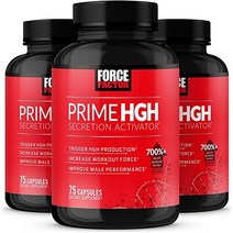 Force Factor Prime HGH 분비 활성화제 3팩 임상적으로 연구된 AlphaSize가 포함된 남성용 HGH 보충제로 HGH 생산 촉진 운동력 증가 성능 향상