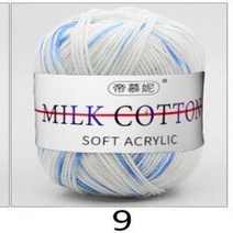 염색 우유 달콤한 부드러운 아기 크로셰 뜨개질 양모 원사 두꺼운 원사 섬유 손 뜨개질 양모 크로셰 뜨개질 원사 DIY 스웨터, 없음, 9