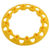 6 인치 7 휠 허브 장식휠 림 장식 링 보호 커버 카트 AT 이동 오토바이 호환 부품, 06 6inch yellow