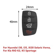 현대 Ceed Cerato Sportage 플립 키에 대 한 기아 K2 K5 리오에 대 한 대체 원격 자동차 키 셸 3 단추 플립 접는 키 케이스, [05] E