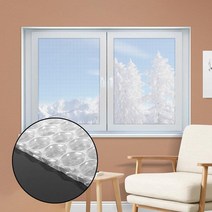 방한용 뽁뽁이 유리창 방한 창문 방한 뽁뽁이 필름 패드, 단열시트 2M 2P