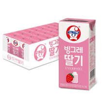 빙그레 딸기우유, 190ml, 288개