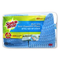 스카치브라이트 빨아쓰는 다용도 행주 겸 청소포 100매, 스카치브라이트 다용도행주 겸 청소포 100매