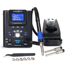 납땜기세트 인두기 스테이션 YIHUA 8509 핫 에어 건 납땜 온도 조절식 SMD 재작업 용접 5/2mm 마이크로 노즐, 1.US