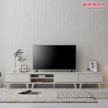 [라자가구] 위드 베이직 2400 오픈 거실장 A형 cw077, 색상:아이보리