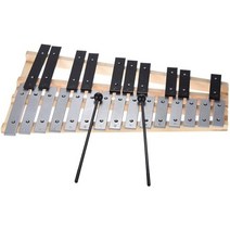 글로켄슈필 25 참고 교육 악기 타악기 선물해머 포함 용 Glockenspiel 실로폰, 짙은 파랑 색