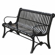 놀이터 벤치 야외 평벤치 듣받이 휴식 정원 철제 좌석, 1500x670x830mm(청동)