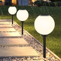 태양열 문주등 태양광 가로등 조명등 정원조명 텅스텐 구슬등 35호, 02_ST받침_노란빛