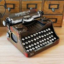 한글타자기 앤틱 레트로 장식 수동 빈티지 복고풍, 블랙 모델