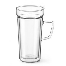 [시맥스 내열 이중 머그잔 400ml]/티머그/유리머그/더블월/보온/보냉/이중유리컵/