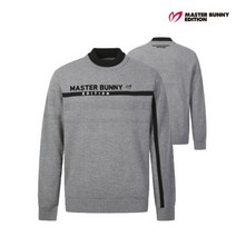 마스터바니에디션 골프 masterbunnyedition남성 인타샤 로고 니트 M412B4SW911_GY, 006, GY