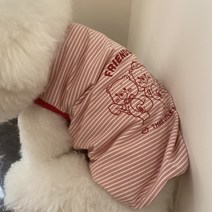 으샤 얇은 강아지 옷 얇은 고양이 옷 슬림한 러블리 재킷, 핑크, XL 크기 (8-10kg)