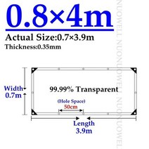 원터치윈드스크린 라운지 쉘터 위장막 0.35mm . % 투명 PVC 타포린 발코니 방수 천 타프 가든 즙이 많은 식물, 04 0.8x4m