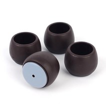 갈색 원형 의자캡 테프론소재바닥 적정 3.7TO4.0CM 4P, 적정 37~40mm