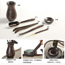 [보이차촌] 보이차용품 t-052 차탁세트 육군자 흑단목