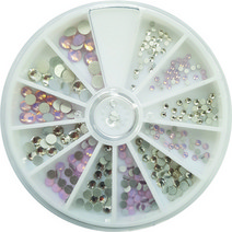 네일쎈 크리스탈 라운드스톤 세트 네일스톤, 1개, MCCS-14