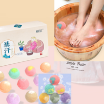 한방 족욕 배쓰밤 1팩 12개 총 5팩 족욕제 입욕제 추석선물 거품입욕제 족욕카페 발건강