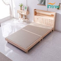 [인트리] 편백나무 평상침대 퀸 프레임, 단품