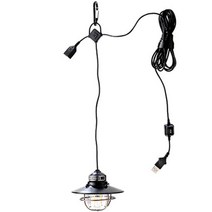 (일본직배송)베어본즈 에디슨 펜던트 라이트 LED 캠핑랜턴 Barebones, 단일상품1개, 빈티지 청동