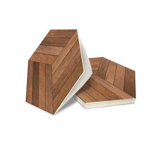 쉬움 장판 인조방부목 나무 타일 보닥플레이트 모노룸 대리석 레트로 두꺼운 육각형 나뭇결, 그림 쇼로, 5개