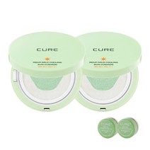 김정문알로에 큐어 쿨링 선쿠션 SPF50+ PA++++ 25g x 2p + 미니 2X 크림 3.5g x 2p 세트, 5세트