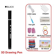 3d프린터펜 3d프린터필라멘트 rp900a ​​3d 펜 diy 3d 인쇄 펜 oled, 편평한 필라멘트, 100m pla 와이어 추가 2, 잘 맞았다