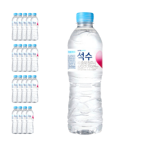 석수 500ml 20병 공식샘물 mineral water 미네랄생수 지하 암반수 천연 광천수 대용량 대량 워터 유라벨 먹는물 식수 업소용 자취생수 수분섭취 물보충, 20개