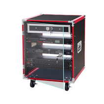 오디오 캐리어 음향 오디오 항공박스 캐비닛 무대 공연, 16U + 트레이 3개