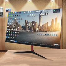 32인치 144hz 게임용 커브드 모니터 IPS 데스크탑, 검정 27인치 곡면 2K 75HZ의 회색
