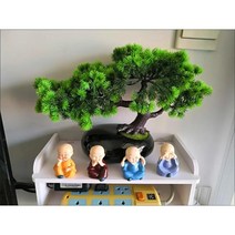 인조 소나무분재 조화나무 소나무 조화 인테리어조화 장식소품, B