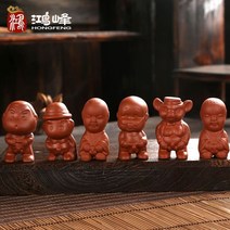 오줌싸개인형 민속인형 조경 장식 조각 행운의 전통소품 조형물 고추 선물용 미니 공예품, 요동 6마리 세트