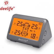 Deelife 최고급형 타이어 공기압 모니터링 경보장치 온도 누수 측정기 TPMS MY5J모델