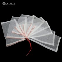 25x15cm 나일론 그물 흰색 패브릭 성장 가방 메쉬 정원 과일 보호 안티 브리드 드로 스트링 5 피스, 한개옵션0