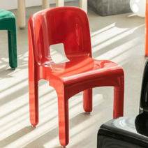 로얄다이아 엣지체어 미드센추리 모던 빈티지 뉴트로 포인트 체어 인테리어의자 카페의자, 엣지체어 - 레드, 1개