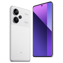 월드 프리미어 글로벌 버전 Xiaomi Redmi Note 13 Pro+ Plus 5G 샤오미 스마트폰 200MP OIS 카메라 1.5K 120Hz AMOLED 디스플레이 120W, 화이트, 12GB, 512GB