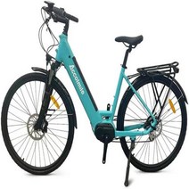 전기 자전거 전동 배달 Accolmile전기 도시 700C 28 인치 Bafang M200 250W 36V 중앙 모터 Intube 배터리 540Wh 트랙 ap GPS 포함, Cyan-Blue A