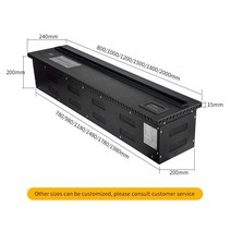 엔틱 미니 거실 복도 벽난로콘솔 컬러 화염 화로 전기 벽난로 장식 굴뚝 증기 1500mm, [02] monochrome, [03] UK PLUG 220V