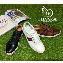 [엘레바르시 골프]국내생산 출퇴근 겸용 스파이크리스 프로 카이엔 골프화 남성 출근용 구두