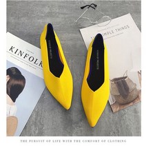 2022 뾰족한 발가락 플랫 숙녀 슈즈 발레 통기성 니트 모카신 드 Mujer Gestante Bailarinas De Loafers 가124491