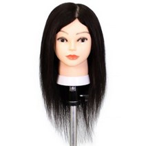 [LLECO] XR 인모 100% 18인치 연습용 통가발, 1개