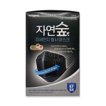 일동제약 자연숲 KF94 마스크 대형 블랙, 1매x30개입, 30개입