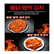 (맛담 김치) 불닭 맵싹 맛김치 1kg/2kg/해남배추(봄/가을/겨울)/강원도 고랭지배추(여름)/저염김치, 1kg