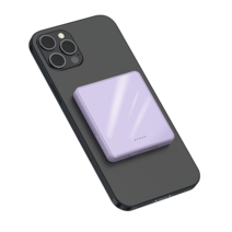 미니덕트 맥세이프 미니 고속 무선보조배터리 4000mAh mi200DT, 라일락 퍼플