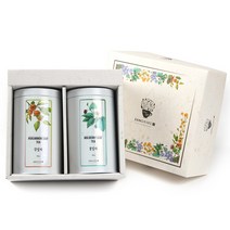 산그리메 국내산 감잎차 30g + 뽕잎차 30g 차 선물세트 전통식품인증, 1박스, 감잎차30g+뽕잎차30g