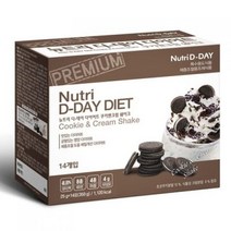 뉴트리디데이 다이어트 쿠키앤크림 체중조절 쉐이크, 1개, 350g