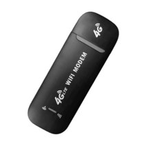 4G LTE 무선 USB 동글 모바일 광대역 150Mbps 모뎀 스틱 Sim 카드 휴대용 자동차 포켓 라우터 핫스팟, [02] black