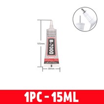 강력접착제 B7000 액체 접착제 투명 접촉 전화 수리 접착제 다목적 DIY 정밀 어플리케이터 팁 15 25 50ML 1 3 5 개, 1.15ML 1PC